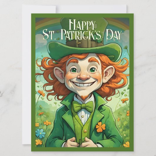 Carte Sourires chanceux à la Saint-Patrick (Devant)