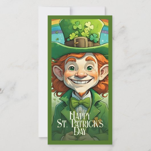 Carte Sourires chanceux à la Saint-Patrick (Devant)