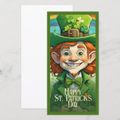 Carte Sourires chanceux à la Saint-Patrick (Devant / Derrière)
