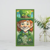 Carte Sourires chanceux à la Saint-Patrick (Debout devant)
