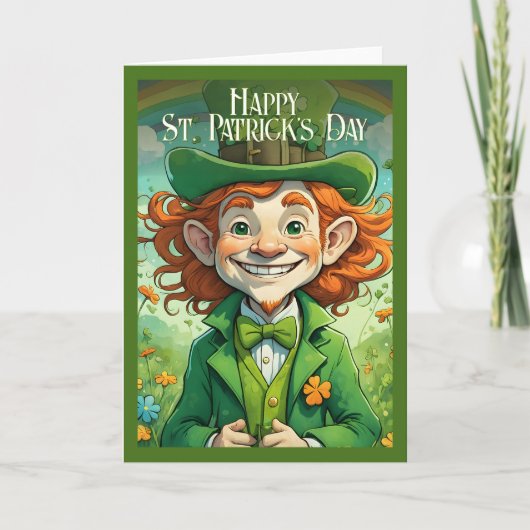 Carte Sourires chanceux à la Saint-Patrick (Devant)