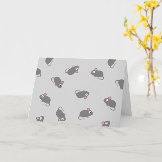 Carte Souris (Fleur jaune)