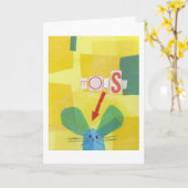 Carte Souris (Fleur jaune)