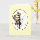Carte souris (Fleur jaune)