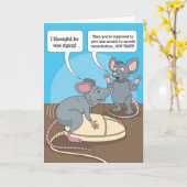 Carte Souris #176 toute occasion (Fleur jaune)
