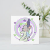 Carte Souris 2e anniversaire T-shirts et cadeaux (Debout devant)