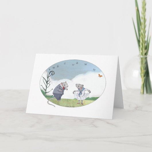 Carte Souris Anniversaire (Devant)