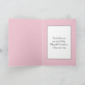 Carte Souris Avec Fleurs Roses Sur Pois (Intérieur)