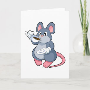 Carte Souris avec tasse de café
