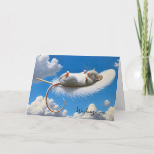 Carte Souris Bithday Sur Une Pièce