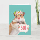 Carte Souris Cinquante Et Fabuleux Anniversaire (Devant)