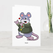 Carte Souris comme chambre avec costume (Dos)