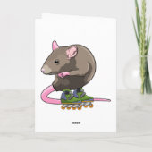 Carte Souris comme Patinage en ligne avec Patins en lign (Dos)