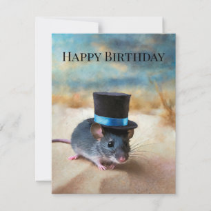 Carte Souris Country Squire Joyeux anniversaire