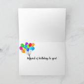 Carte souris d'anniversaire d'enfant amusant en couleurs (Intérieur)