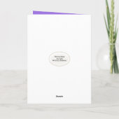 Carte Souris D'Anniversaire En Fleur Iris (Dos)