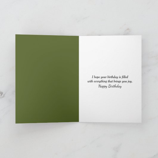 Carte Souris d'anniversaire Lecture d'un livre dans un t (Intérieur)