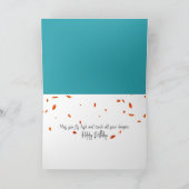 Carte Souris d'anniversaire volant un avion en papier (Intérieur)