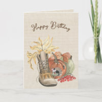 Souris d'automne Humour d'anniversaire
