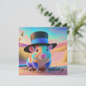 Carte Souris de l'écureuil de pays Joyeux anniversaire (Debout devant)