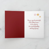 Carte Souris de Noël aux Coeurs et aux Étoiles (Intérieur)