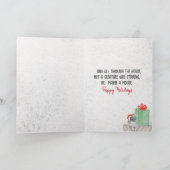Carte Souris de Noël avec des cadeaux (Intérieur)