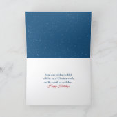 Carte Souris de Noël chantant dans la neige (Intérieur)