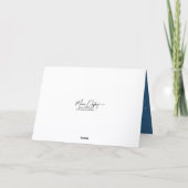 Carte Souris de Noël chantant dans la neige (Dos)