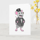 Carte Souris en tant que chambre avec ruban (Fleur jaune)
