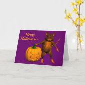 Carte Souris Maison (Fleur jaune)