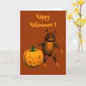 Carte Souris Maison (Fleur jaune)