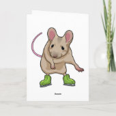 Carte Souris Patin à glace Patins à glace (Dos)
