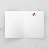 Carte Souris pingouin du pôle Nord fantaisiste, art aqua (Intérieur)