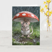 Carte Souris sous un tabouret (Fleur jaune)