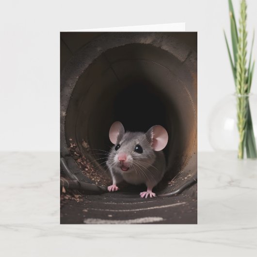 Carte Souris Souterrain Tunnel Épuration Vide (Devant)