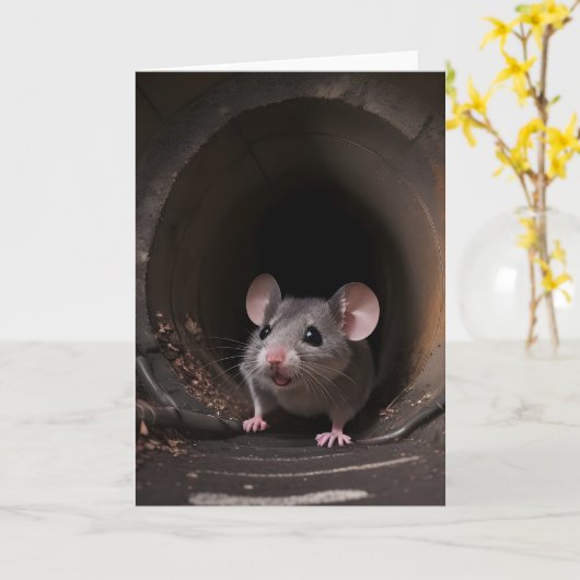 Carte Souris Souterrain Tunnel Épuration Vide (Fleur jaune)