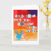 Carte Souris Vampire (Fleur jaune)