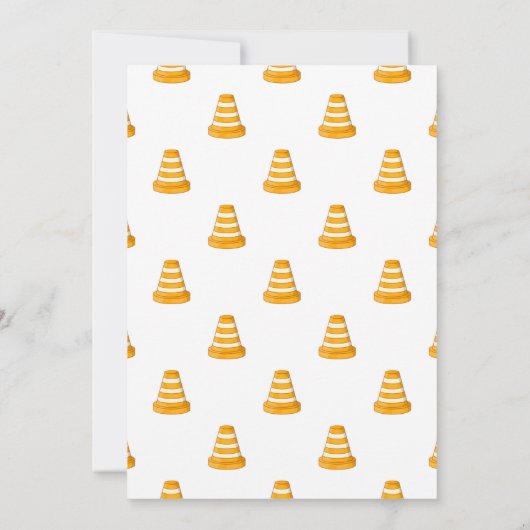 Carte Sous Construction Builder fête d'anniversaire (Dos)