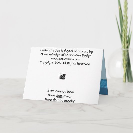 Carte Sous la mer (Dos)