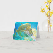 Carte Sous la mer II (Fleur jaune)