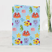 Carte Sous La Mer Mets Whimsical Créatures Anniversaire (Dos)