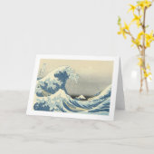 Carte Sous la vague de Kanagawa, Hoku (Fleur jaune)