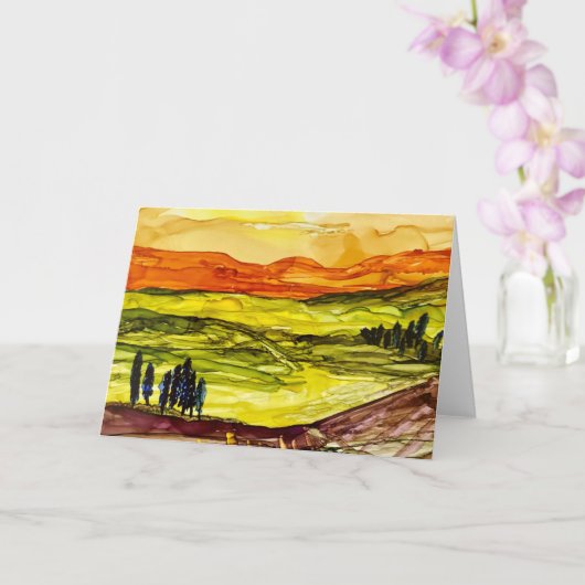 Carte Sous le soleil toscan (Orchidée)