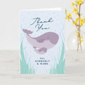 Carte Sous l'Merci du Baby shower de mer (Fleur jaune)