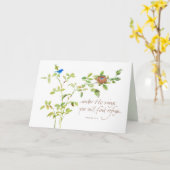 Carte Sous Ses ailes (Fleur jaune)