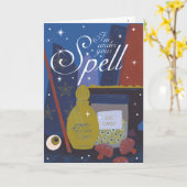 Carte Sous votre Spell Magic Valentine Greeting Card (Fleur jaune)