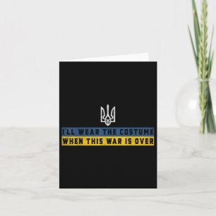 Carte Soutenez l’Ukraine Je porterai le costume quand ce