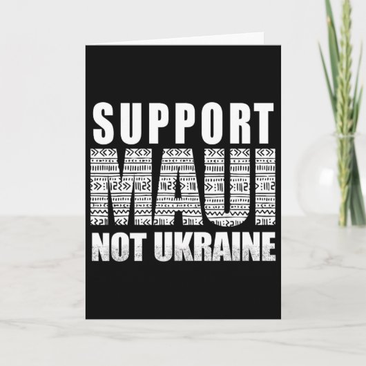 Carte Soutenez Maui pas l'Ukraine (Devant)