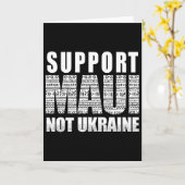 Carte Soutenez Maui pas l'Ukraine (Fleur jaune)