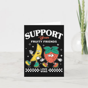Carte Soutenez vos amis Fruity Aimer Win Fraise Ba